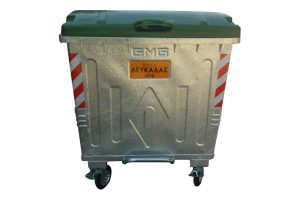 Municipal container 1.1m3 with plastic lid