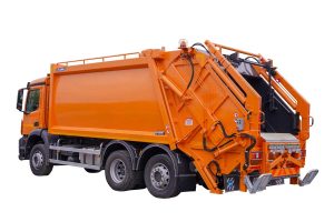 Press loading garbage truck ATRIK type R2P AU AV with a mechanism for emptying large containers